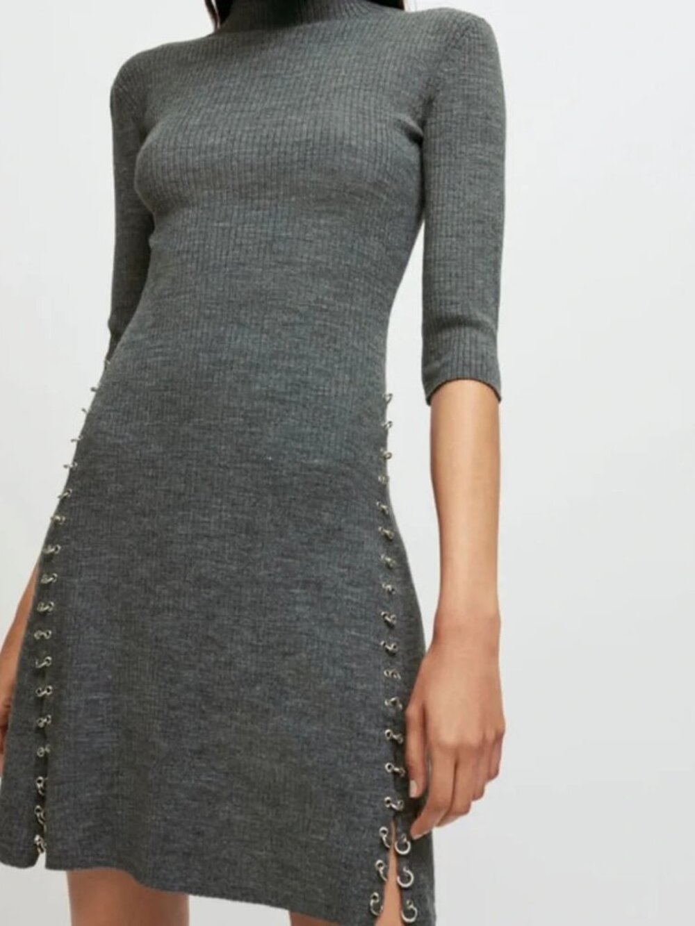 Maje Knit Gray Dress
